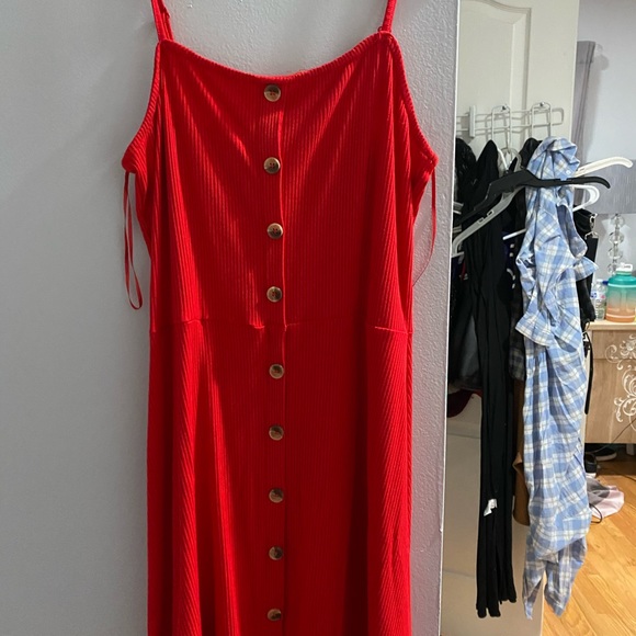 Red Maxi Dress - Picture 1 of 4